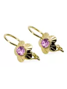 Pendientes Vintage Amatista Oro amarillo de 14 quilates vec028y